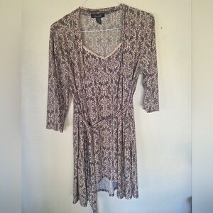 RENE ROFE  Kimono Robe & Cami Top Women Small Sleepwear 2 Piece